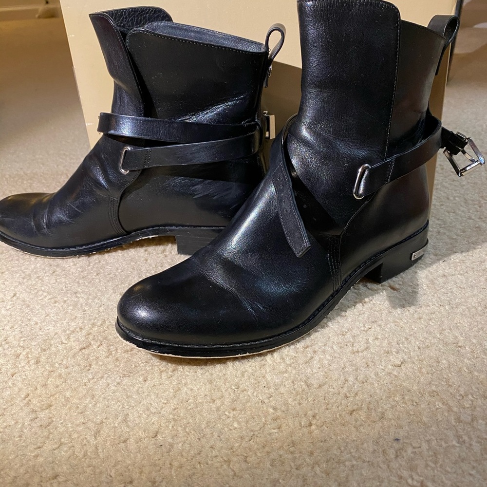 Michael Kors Arley Ankle Flat Boot Leather